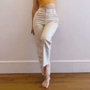 Aritzia Wilfred Free Brennan Utility Pant Cream